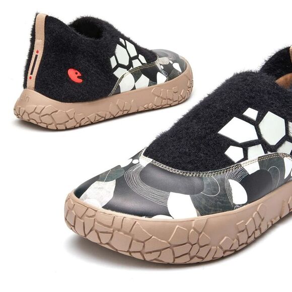 UIN Women's Walking Shoes Slip On Sneaker Toledo (MIDNIGHT PATH TRENCADS) - Picture 8 of 11